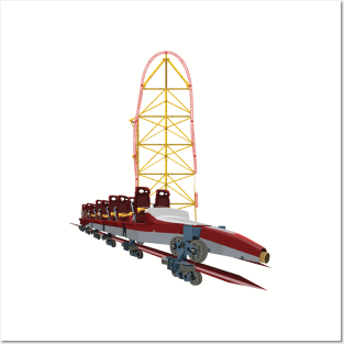 Top Thrill Dragster Coaster Design Posters and Art